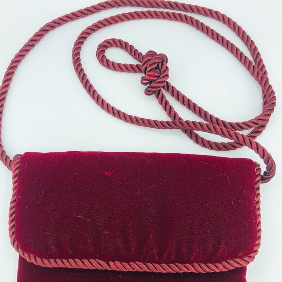 Wine Velvet Small Micro Purse - Picture 3 of 5